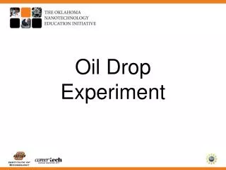 Oil Drop Experiment