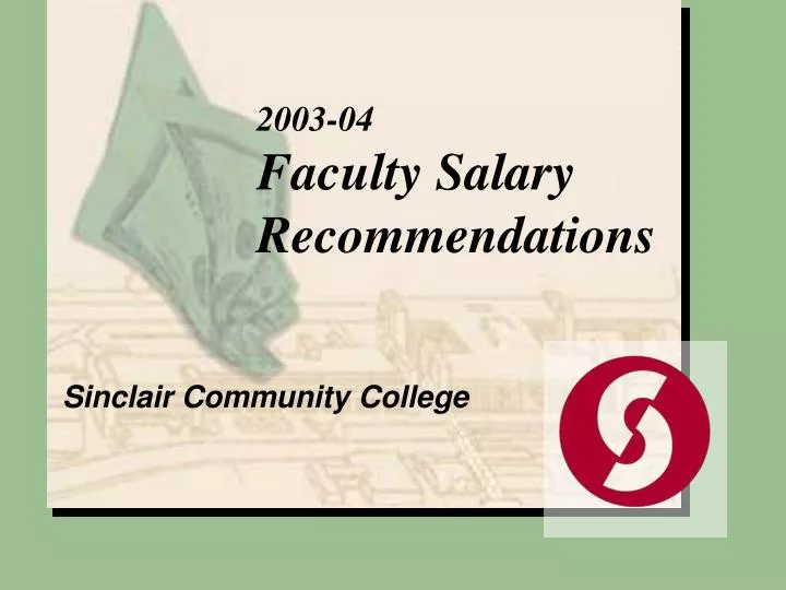 2003 04 faculty salary recommendations