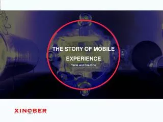 THE STORY OF MOBILE EXPERIENCE Texte und ihre Orte