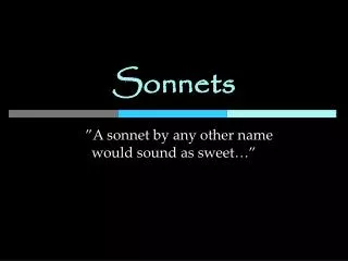 Sonnets