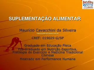 suplementa o alimentar