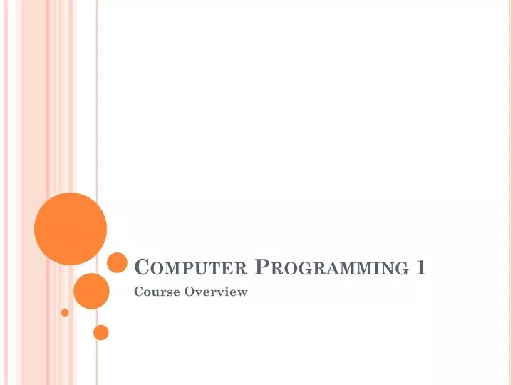 computer programming 1