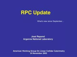 RPC Update