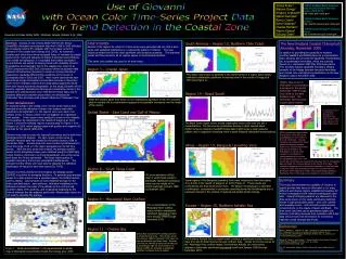 Use of Giovanni with Ocean Color Time-Series Project Data