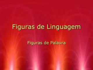 figuras de linguagem