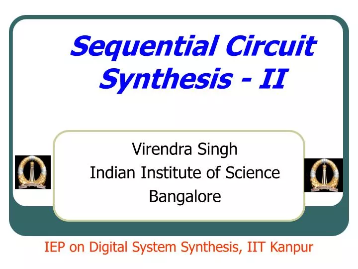 sequential circuit synthesis ii