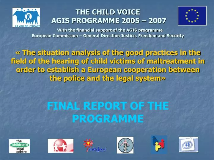 final report of the programme