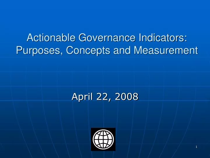 actionable governance indicators purposes concepts and measurement
