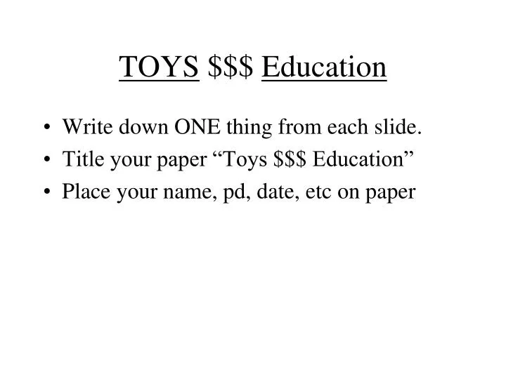 toys education