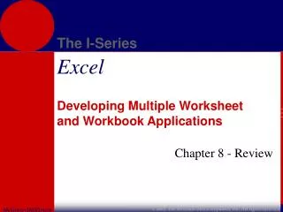 Developing Multiple Worksheet and Workbook Applications