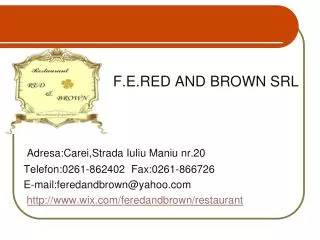 f e red and brown srl