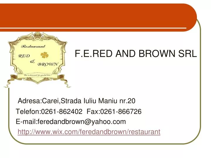 f e red and brown srl