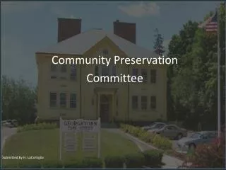 Community Preservation Committee