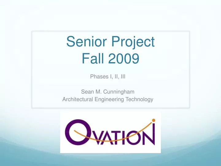 senior project fall 2009