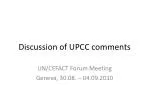 Discussion on UPCC Comments from UN/CEFACT Forum Meeting, Geneva 2010 - slide 1