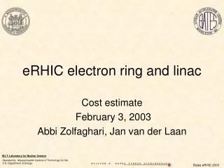 eRHIC electron ring and linac