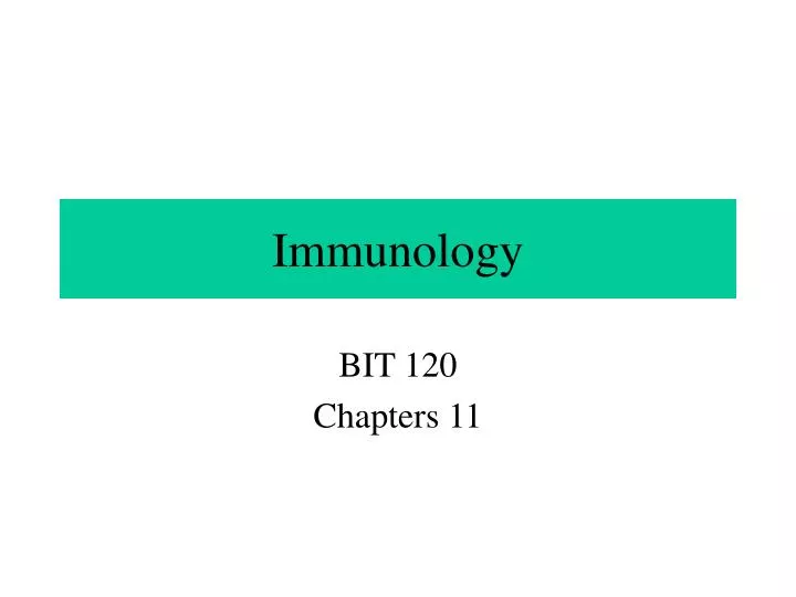 immunology