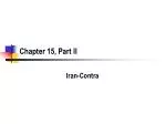 Chapter 15, Part II - slide 1