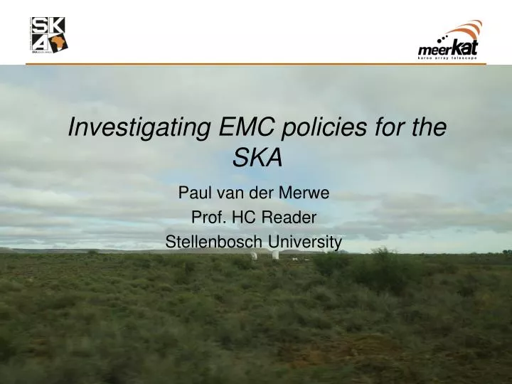 investigating emc policies for the ska