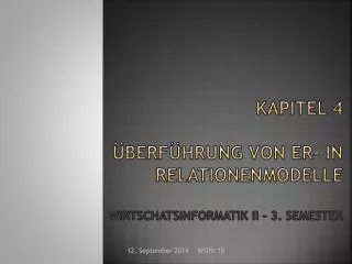 kapitel 4 berf hrung von er in relationenmodelle wirtschatsinformatik ii 3 semester