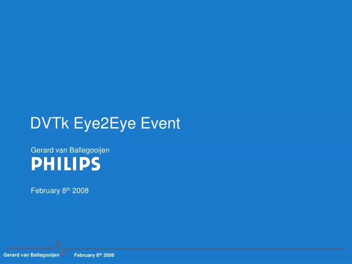 dvtk eye2eye event