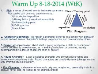 Warm Up 8-18-2014 ( WtK )
