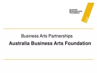 Australia Business Arts Foundation