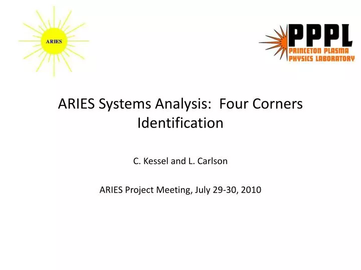 aries systems analysis four corners identification