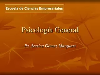 psicolog a general