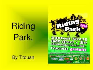 Riding Park. By Titouan