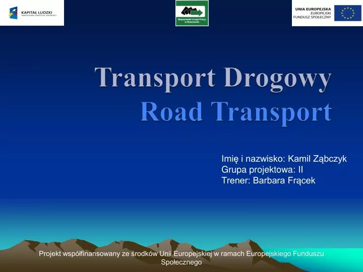 transport drogowy road transport