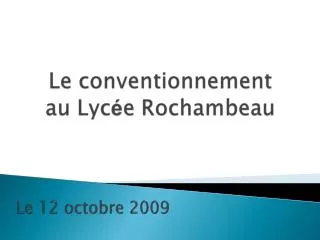 le 12 octobre 2009
