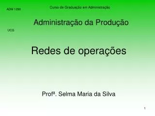 administra o da produ o