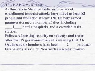 This is AP News Minute.