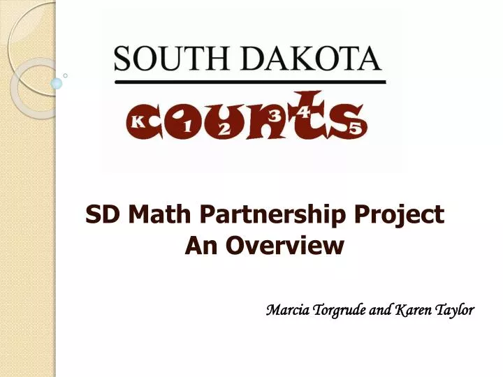 sd math partnership project an overview