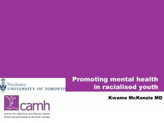 Promoting mental health in racialised youth