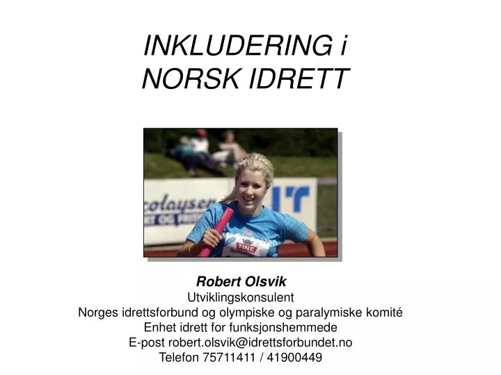 inkludering i norsk idrett