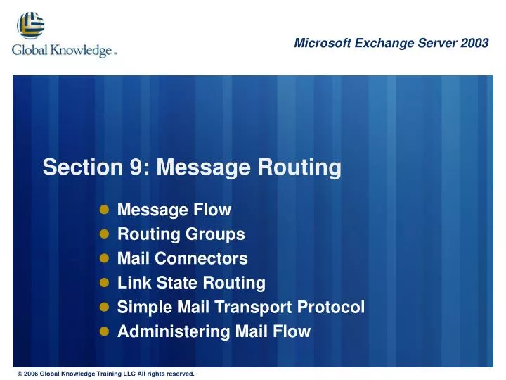 section 9 message routing