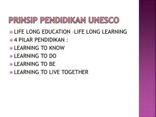 prinsip pendidikan unesco