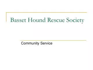 Basset Hound Rescue Society