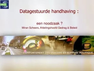 datagestuurde handhaving