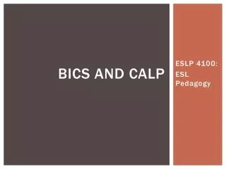 BICS and CALP