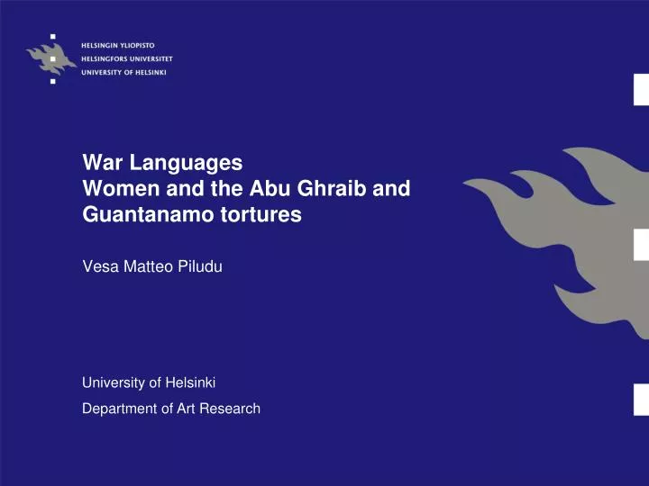 war languages women and the abu ghraib and guantanamo tortures