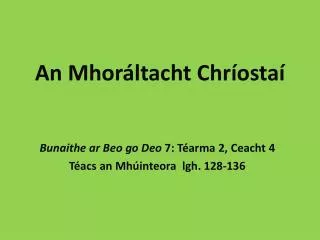 an mhor ltacht chr osta