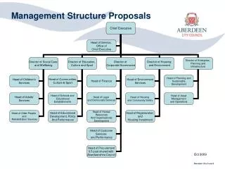 Management Structure Proposals