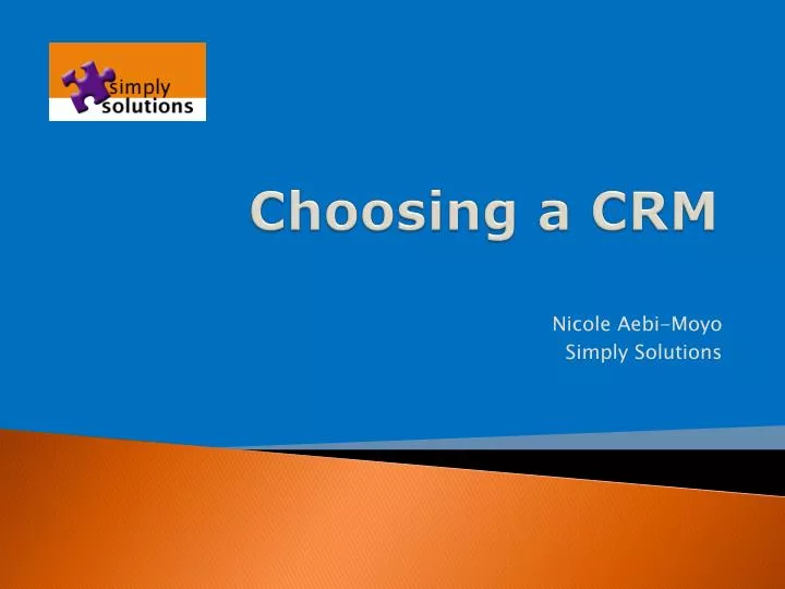 choosing a crm