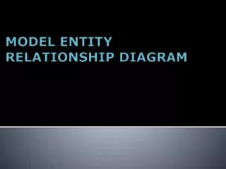 model entity relationship diagram
