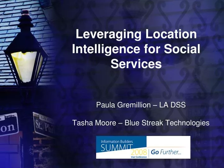 leveraging location intelligence for social services