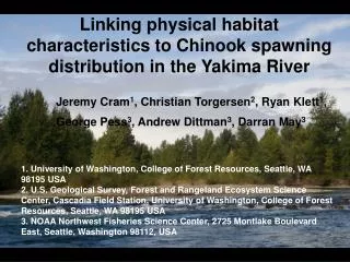 Linking physical habitat characteristics to Chinook spawning distribution in the Yakima River