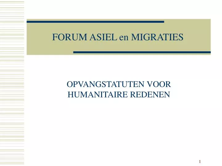 forum asiel en migraties